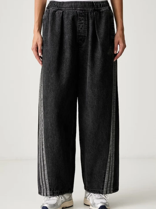 Zdjęcie produktu adidas jeansy wide leg damskie Denim Pack czarny