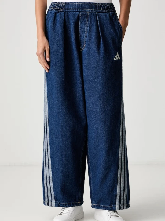 Zdjęcie produktu adidas jeansy wide leg damskie Denim Pack niebieski