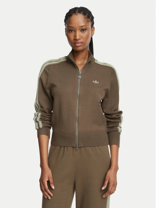 Zdjęcie produktu adidas Kardigan Firebird KS7365 Beżowy ciemny Slim Fit