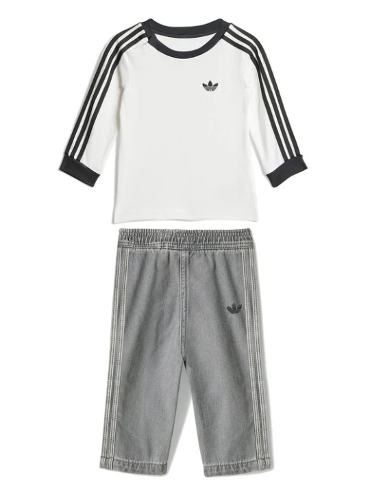 Zdjęcie produktu adidas Komplet bluzka i spodnie Denim JW5312 Biały Regular Fit