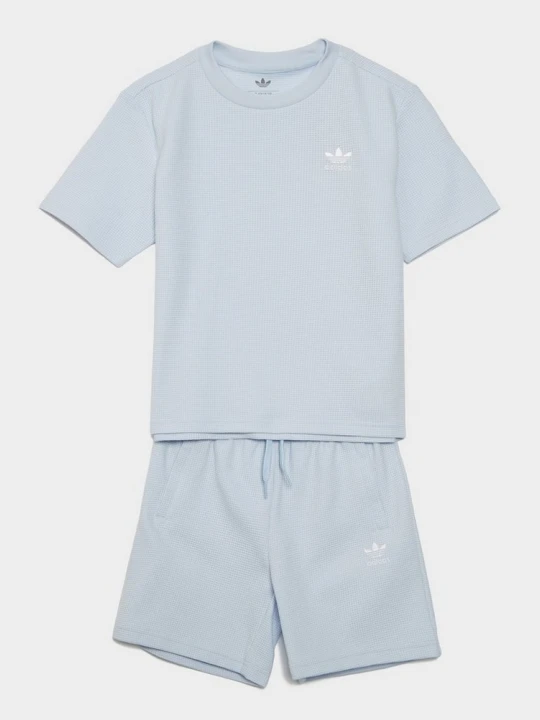 Zdjęcie produktu adidas Komplet T-Shirt&szorty Loose Waffle niebieski