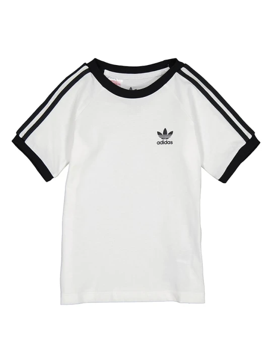 Zdjęcie produktu adidas Koszulka "3 Stripes" w kolorze biało-czarnym rozmiar: 68