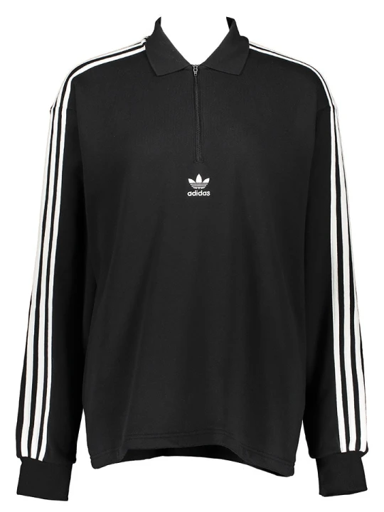 Zdjęcie produktu adidas Koszulka polo "3 Stripes" w kolorze czarnym rozmiar: S