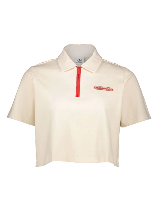 Zdjęcie produktu adidas Koszulka polo w kolorze beżowym rozmiar: 38