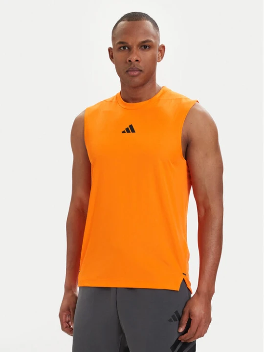 Zdjęcie produktu adidas Koszulka techniczna D4T PrimeLift 3 Stripes KD0374 Pomarańczowy Slim Fit