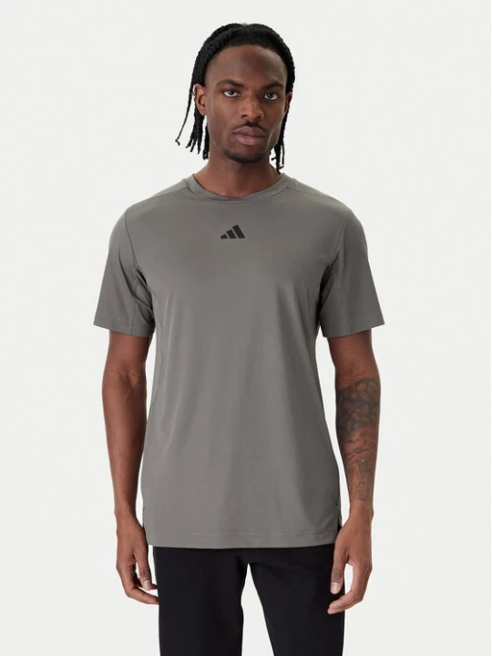 Zdjęcie produktu adidas Koszulka techniczna D4T PrimeLift 3 Stripes KE9936 Szary Regular Fit