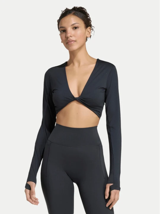 Zdjęcie produktu adidas Koszulka techniczna Primelift Workout Twist Reversible Long Sleeve KF4131 Czarny Slim Fit