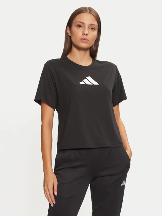 Zdjęcie produktu adidas Koszulka techniczna Train Essentials Big Logo JG8614 Czarny Regular Fit