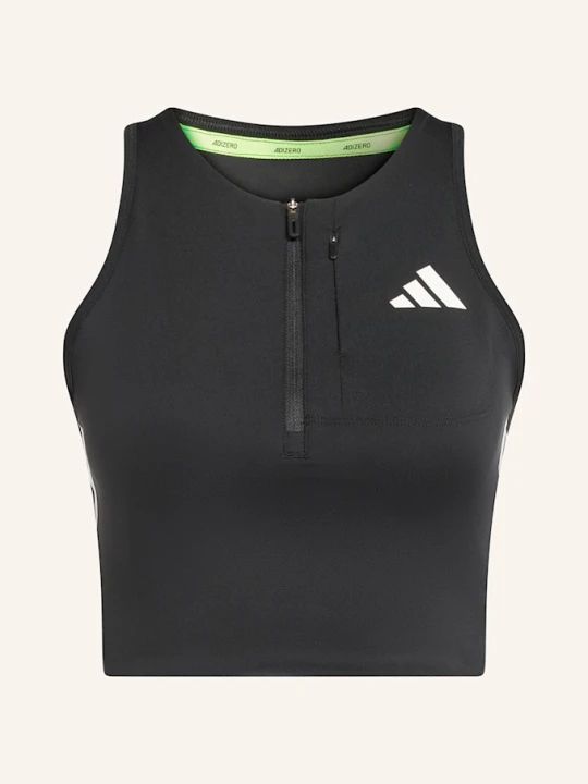 Zdjęcie produktu Adidas Krótki Top Adizero Running Gel Pocket schwarz CZARNY