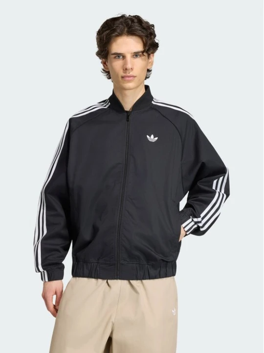 Zdjęcie produktu adidas Kurtka bomber Sst Adicolor Classics Cotton Twill Tracktop KR1371 Czarny Regular Fit