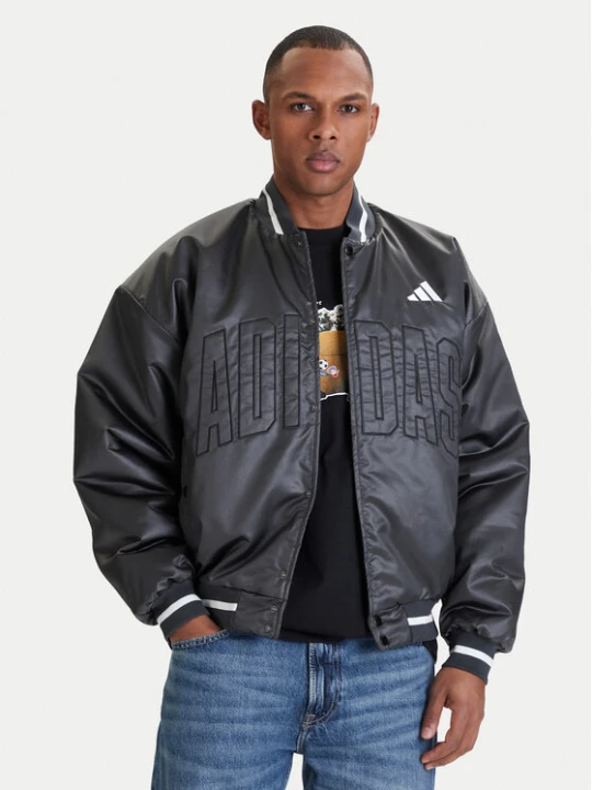 Zdjęcie produktu adidas Kurtka bomber Stadium JZ6913 Szary Loose Fit