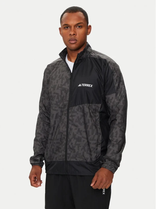 Zdjęcie produktu adidas Kurtka do biegania Terrex Trail Running IN6726 Szary Regular Fit