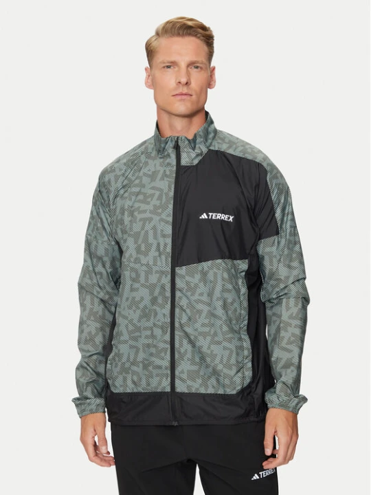 Zdjęcie produktu adidas Kurtka do biegania Terrex Trail Running IW9238 Zielony Regular Fit