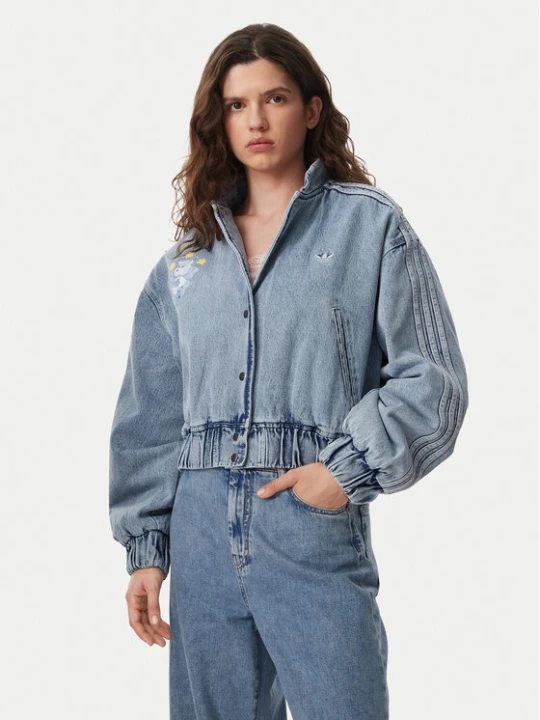Zdjęcie produktu adidas Kurtka jeansowa Care Bear KQ6747 Niebieski Regular Fit