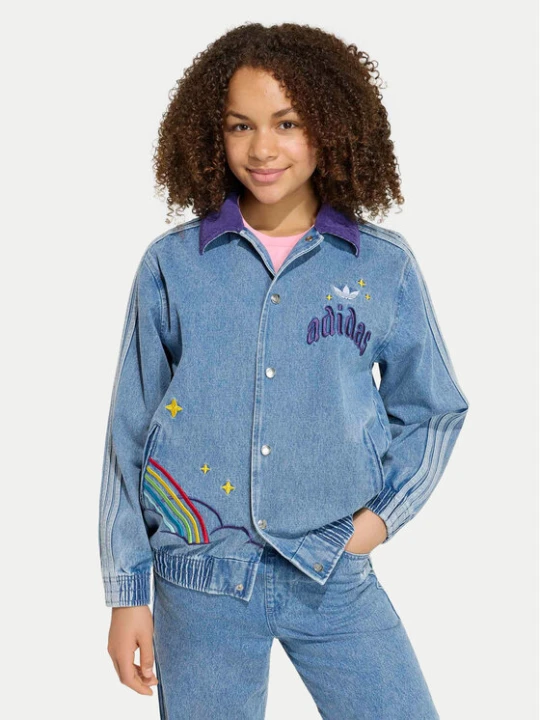 Zdjęcie produktu adidas Kurtka jeansowa Care Bears Loose College KS1734 Niebieski Regular Fit