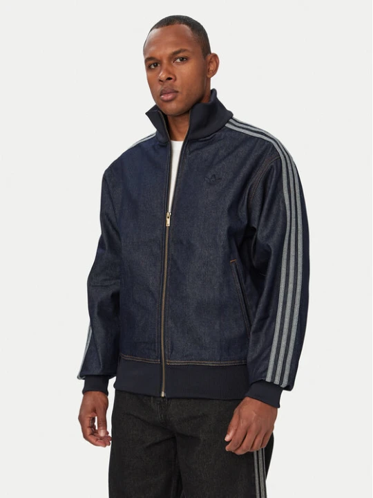 Zdjęcie produktu adidas Kurtka jeansowa Firebird Adicolor KS4971 Granatowy Loose Fit