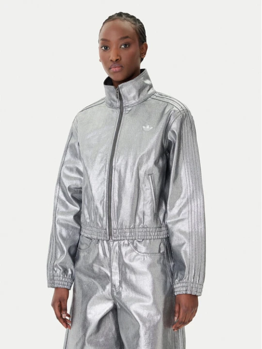 Zdjęcie produktu adidas Kurtka jeansowa Firebird KD2910 Srebrny Regular Fit