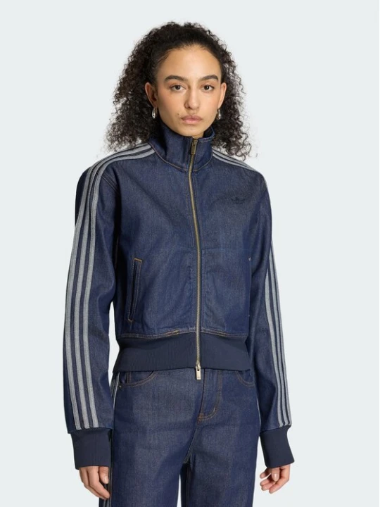 Zdjęcie produktu adidas Kurtka jeansowa Firebird KQ6491 Granatowy Slim Fit