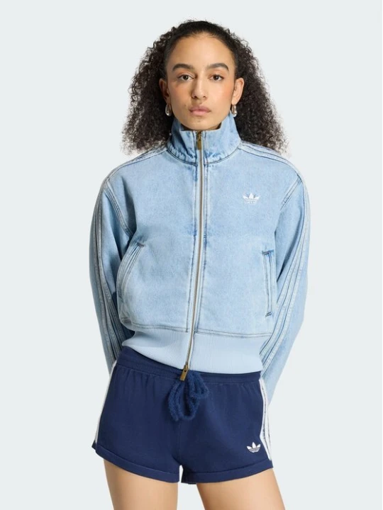 Zdjęcie produktu adidas Kurtka jeansowa Firebird KQ6492 Niebieski Slim Fit
