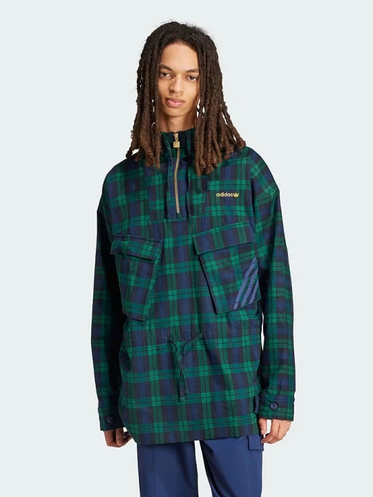 Zdjęcie produktu adidas Kurtka przeciwwiatrowa w kolorze granatowo-zielonym rozmiar: XL