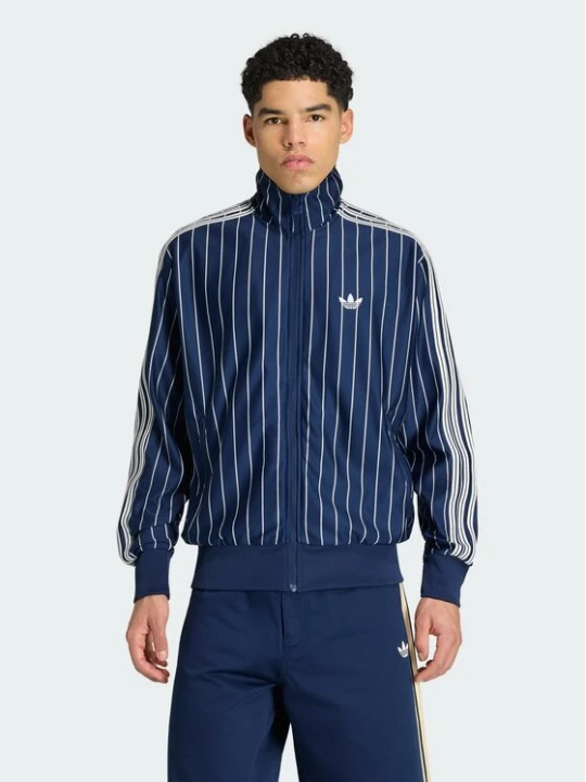 Zdjęcie produktu adidas Bluza Firebrid Pinstripes Track Top KR7228 Granatowy Regular Fit