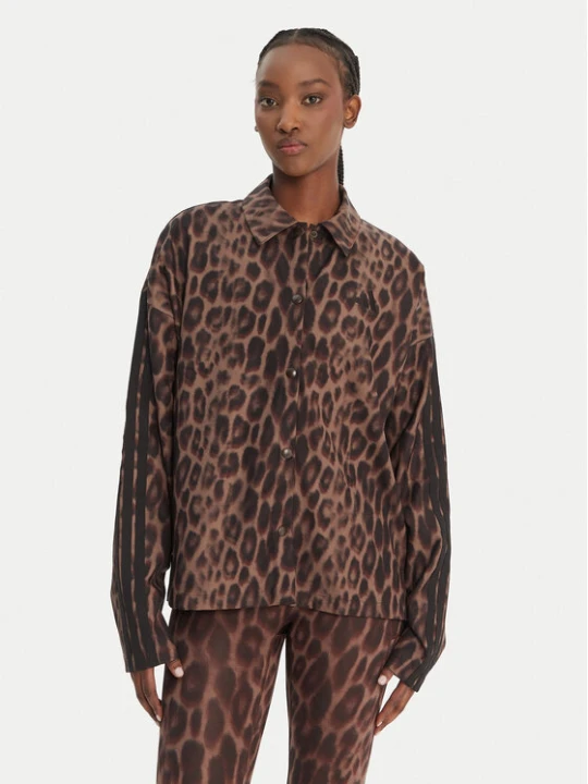 Zdjęcie produktu adidas Kurtka przejściowa Seasonal Essentials Leopard Print JZ0297 Brązowy Loose Fit