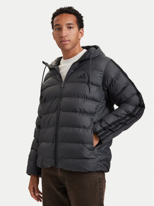 Zdjęcie produktu adidas Kurtka zimowa Essentials Climawarm 3-Stripes KE0253 Szary ciemny Regular Fit
