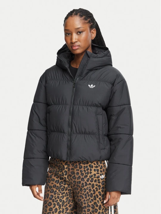 Zdjęcie produktu adidas Kurtka zimowa Hooded Padded Jacket KT4236 Czarny Regular Fit