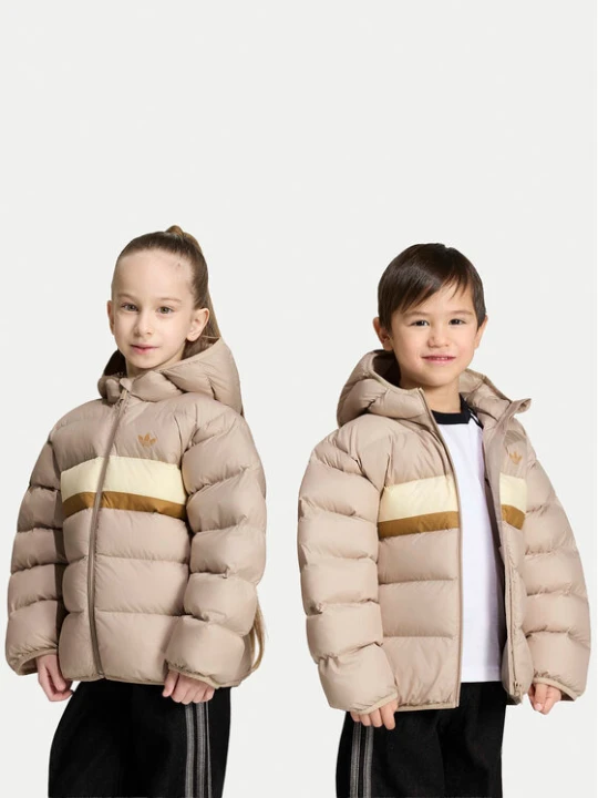 Zdjęcie produktu adidas Kurtka zimowa Regular Puffer Blocking KR4651 Beżowy Regular Fit