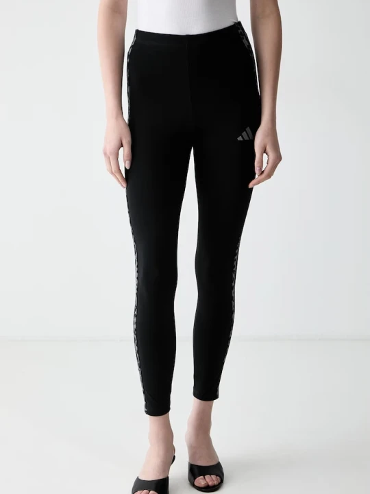 Zdjęcie produktu adidas legginsy damskie bawełniane z elastanem Leopard Pack czarny