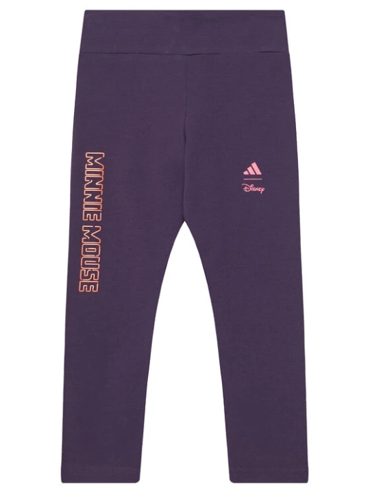 Zdjęcie produktu adidas Legginsy Disney Minnie Mouse JL9192 Fioletowy Slim Fit