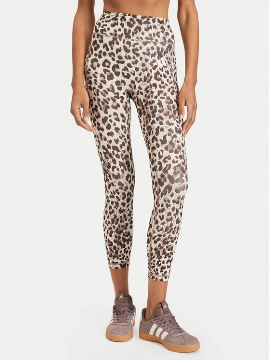 Zdjęcie produktu adidas Legginsy Optime Essentials 3-Stripes KS0633 Beżowy