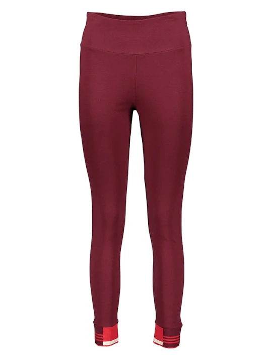 Zdjęcie produktu adidas Legginsy "Rib" w kolorze czerwonym rozmiar: XS