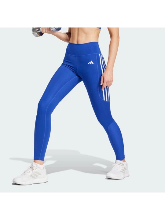Zdjęcie produktu adidas Legginsy sportowe "Optime Essentials" w kolorze niebieskim rozmiar: L