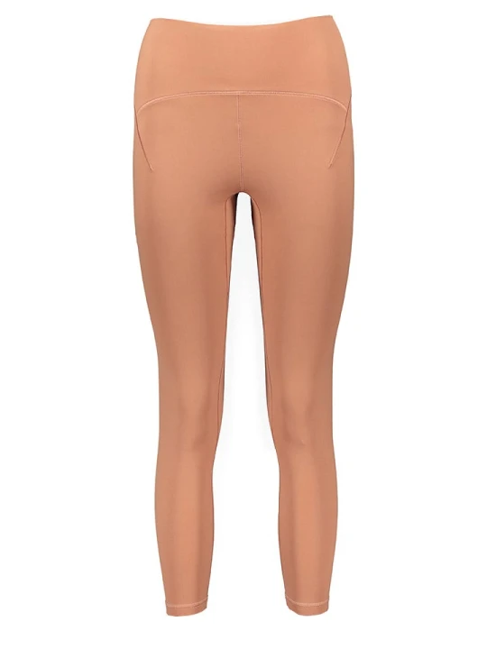 Zdjęcie produktu adidas Legginsy sportowe "YGA Lux Wind" w kolorze pomarańczowym rozmiar: L