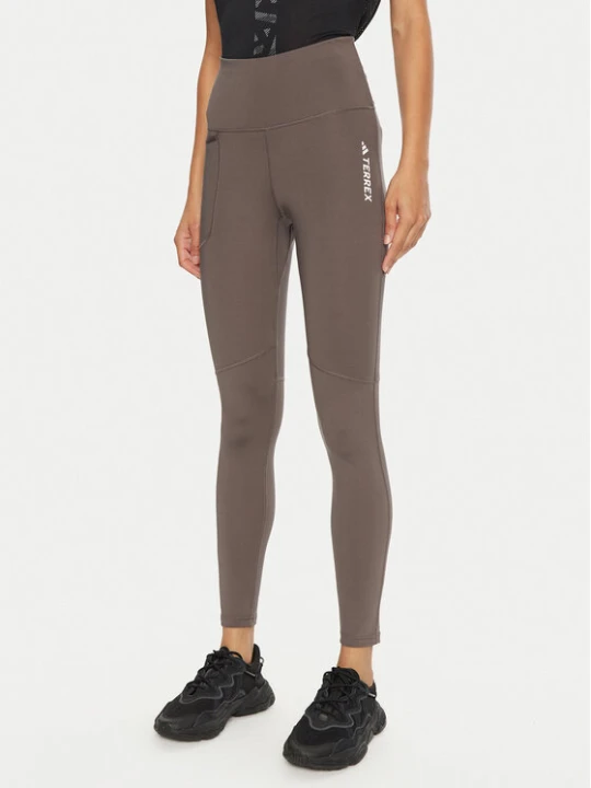 Zdjęcie produktu adidas Legginsy Terrex Multi IP6883 Brązowy Slim Fit
