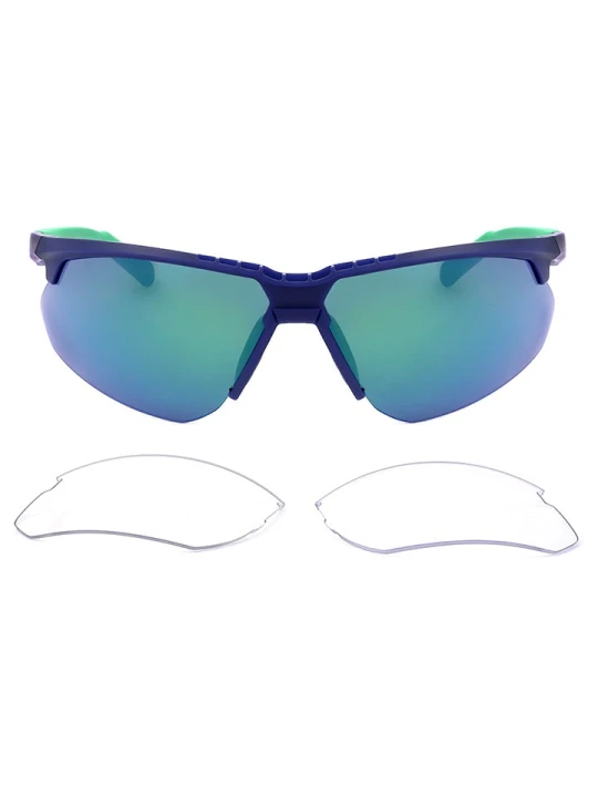Zdjęcie produktu adidas Męskie okulary przeciwsłoneczne w kolorze niebiesko-zielonym rozmiar: 79