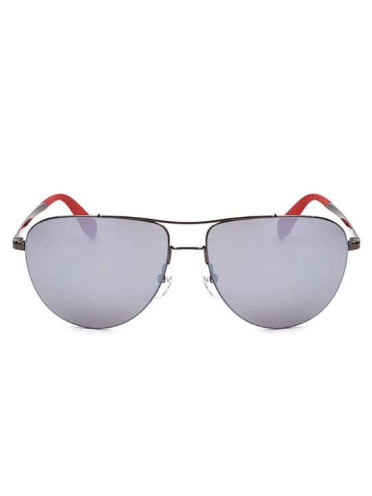 Zdjęcie produktu adidas Okulary przeciwsłoneczne unisex w kolorze srebrno-błękitnym rozmiar: 58