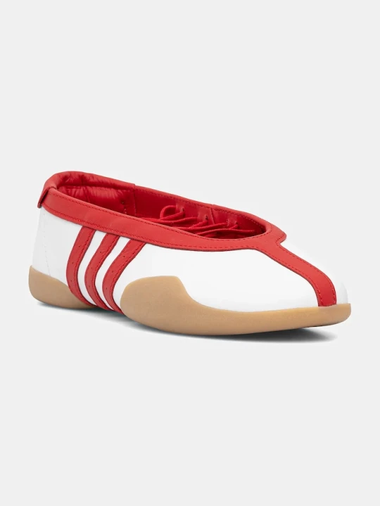 Zdjęcie produktu adidas Originals baleriny skórzane Taekwondo Mei Ballet W czerwony