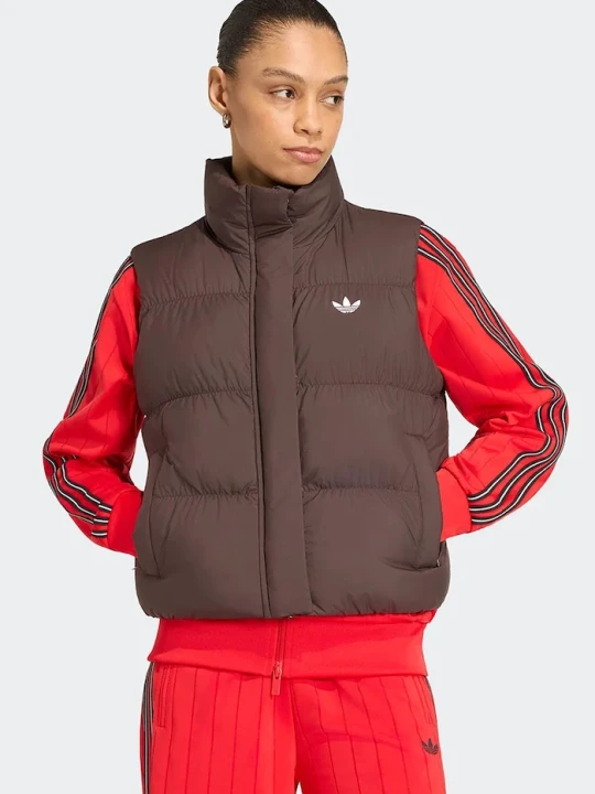 Zdjęcie produktu adidas Originals bezrękawnik damski Regular Padded brązowy
