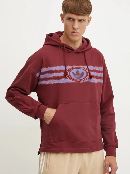 Zdjęcie produktu adidas Originals bluza bawełniana bordowy