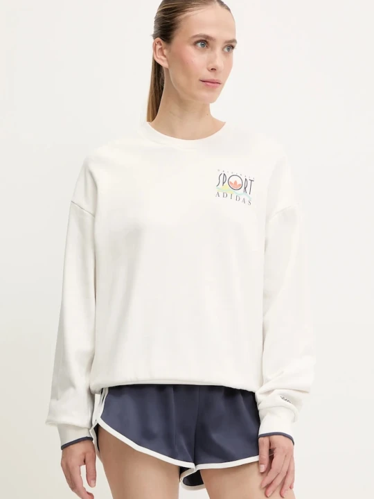 Zdjęcie produktu adidas Originals bluza bawełniana Graphic Sweat biały