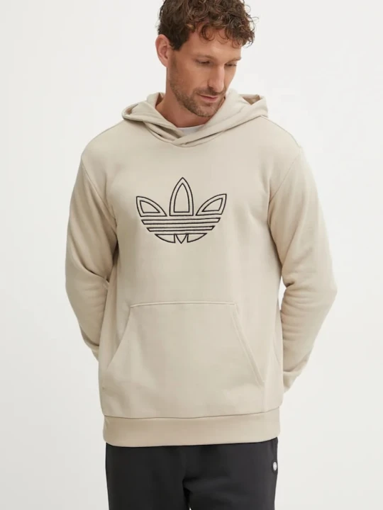 Zdjęcie produktu adidas Originals bluza bawełniana Outline Hoodie beżowy