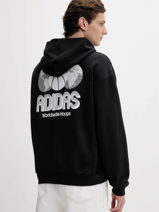 Zdjęcie produktu adidas Originals bluza bawełniana World Wide Hoops czarny