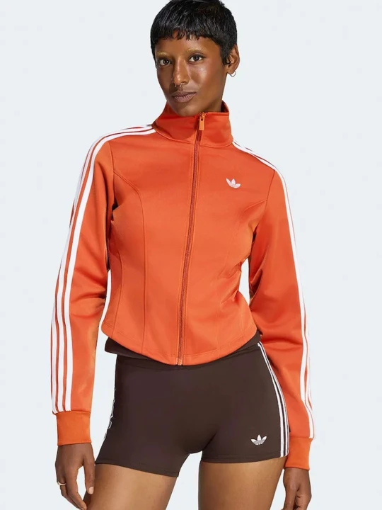 Zdjęcie produktu adidas Originals bluza rozpinana damska Firebird Corset pomarańczowy