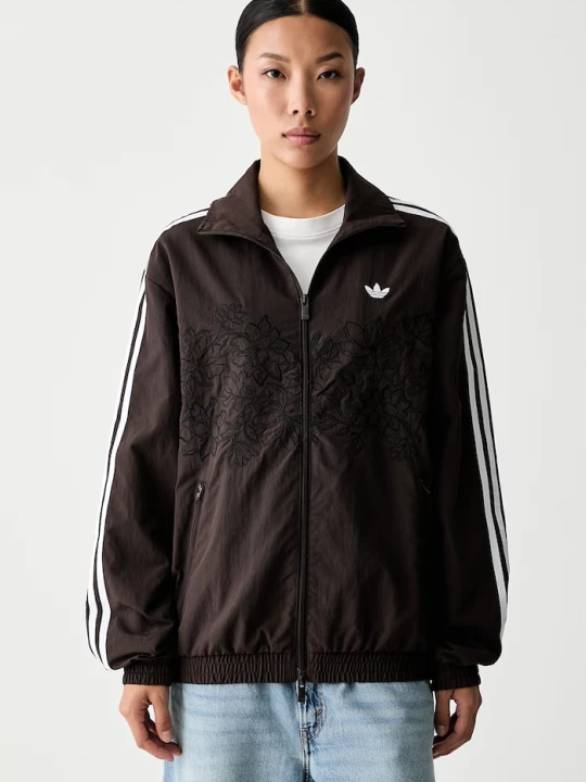 Zdjęcie produktu adidas Originals bluza rozpinana damska Floral Firebird brązowy