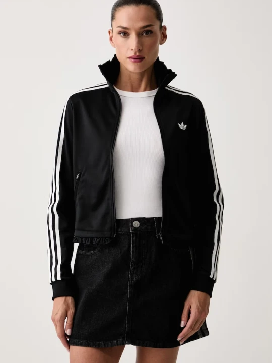 Zdjęcie produktu adidas Originals bluza rozpinana damska Pleated Firebird czarny