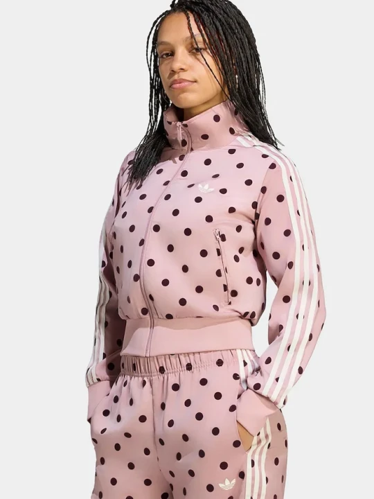 Zdjęcie produktu adidas Originals bluza rozpinana damska Satin Polka Dots różowy