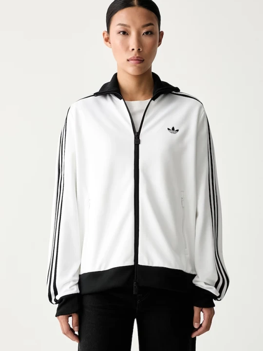 Zdjęcie produktu adidas Originals bluza rozpinana damska z bawełną Beckenbauer biały