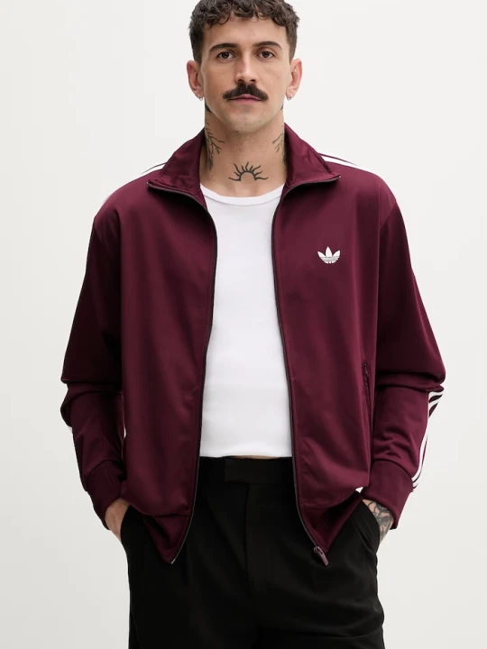 Zdjęcie produktu adidas Originals bluza rozpinana męska Firebird bordowy